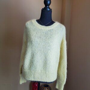 H&M Bright Yellow Wool and Alpaca Sweater blend